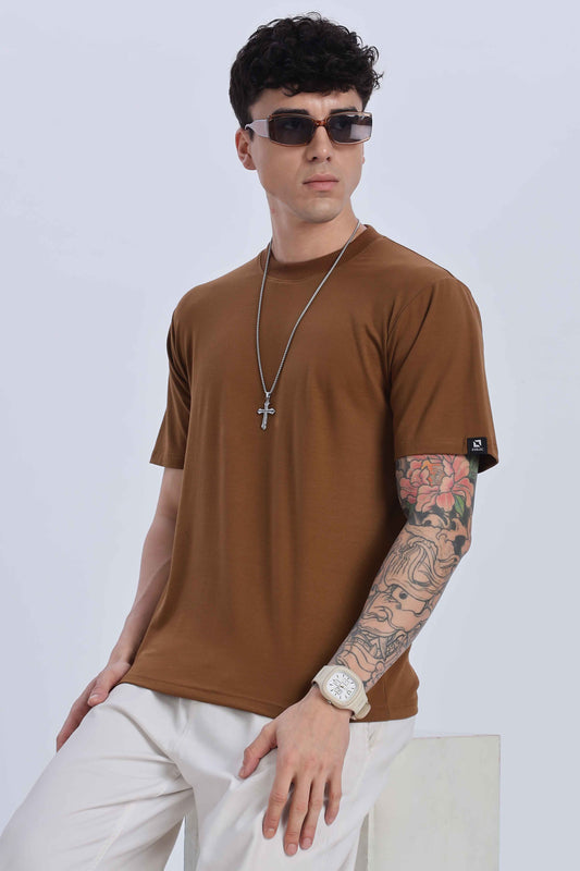 Relaxed Fit Light Brown Tshirt